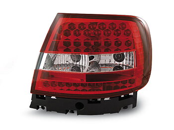AUDI A4 11.94-09.00 RED WHITE LED TAILLIGHTS