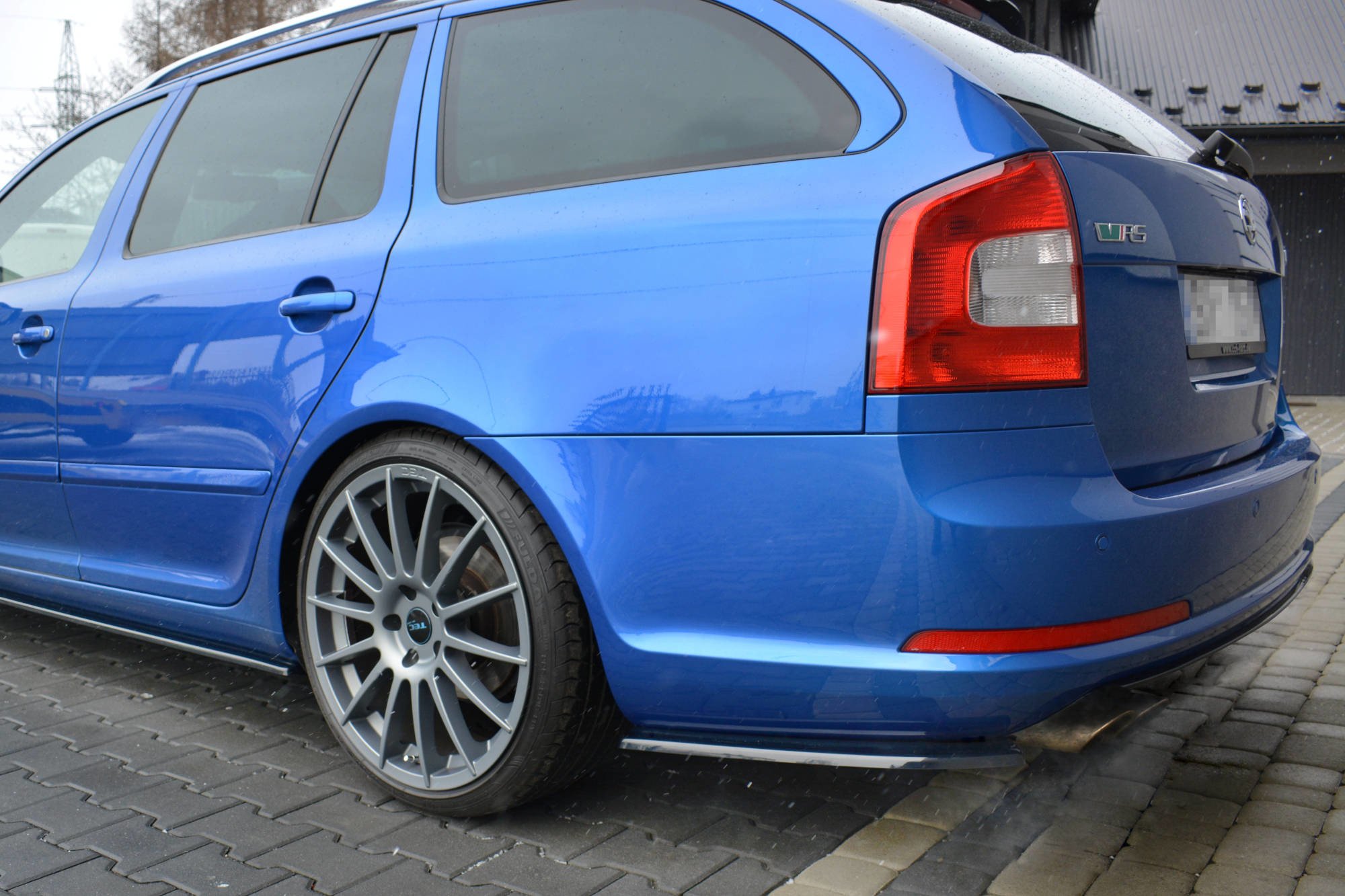 Rear Side Splitters Skoda Octavia Mk2 VRS Estate Facelift (2008-2013) - 4