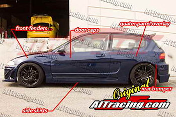 HONDA CIVIC 92-95 3D HB NX STYLE 10-PIECE WIDEBODYKIT [AIT]