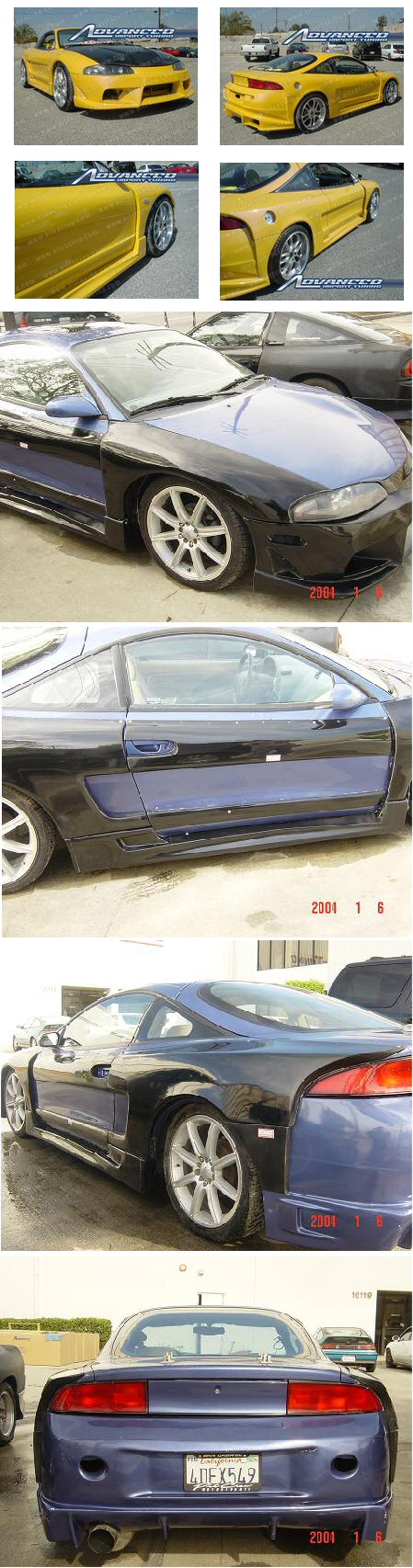 MITSUBISHI ECLIPSE 95-99 NX STYLE 12-DELAR KJOLPAKET [AIT] - 2