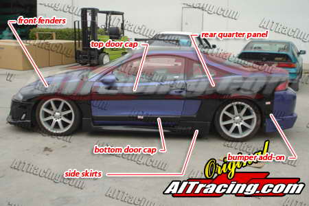 MITSUBISHI ECLIPSE 95-99 NX STYLE 12-DELAR KJOLPAKET [AIT] - 4