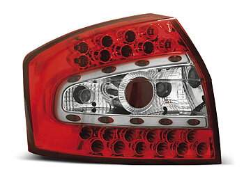 AUDI A4 8E 10.00-10.04 SEDAN RED WHITE LED TAILLIGHTS