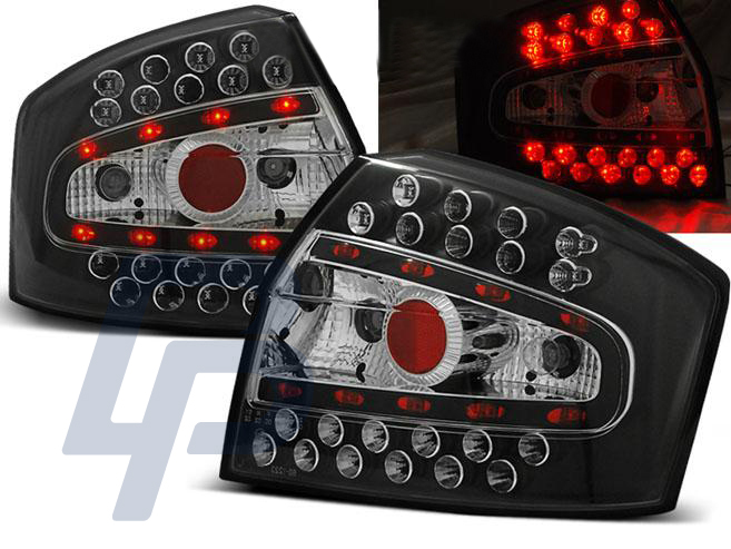 AUDI A4 8E 10.00-10.04 SEDAN BLACK LED TAILLIGHTS - 2