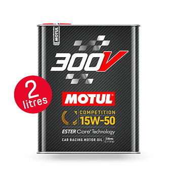 MOTUL 300V COMPÉTITION 15W50 ESTER CORE (2 LITERS)