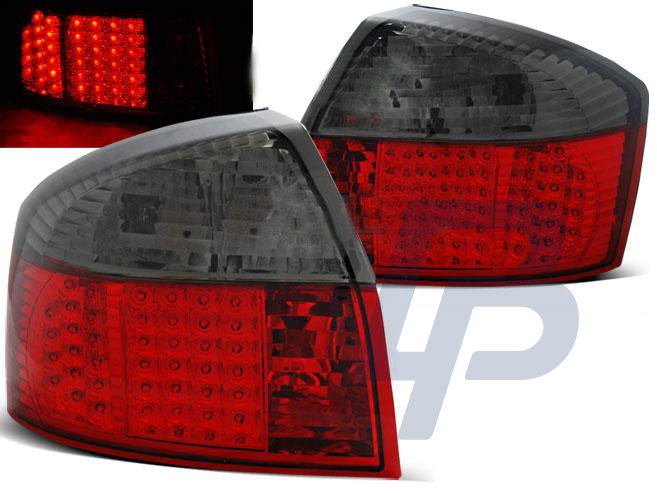 AUDI A4 10.00-10.04 RED SMOKE LED TAILLIGHTS - 2