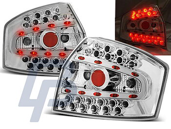 AUDI A4 8E 10.00-10.04 SEDAN CHROME LED TAILLIGHTS