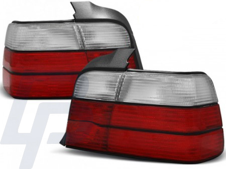 TAILLIGHTS BMW E36 12.90-08.99 SEDAN RED WHITE M3