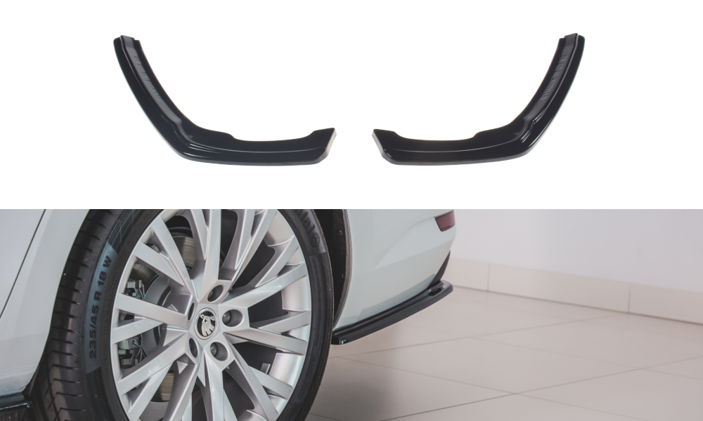 Rear Side Splitters Skoda Superb Mk3 FL Hatchback / Estate (2019-)