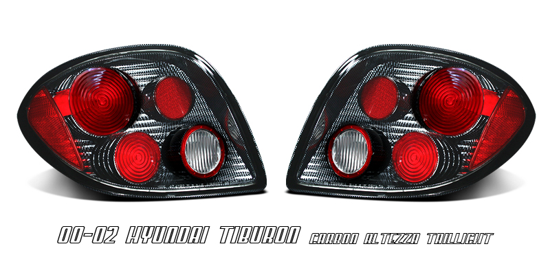 HYUNDAI TIBURON/COUPE 00-02 CARBONLOOK G6 TAILLIGHTS
