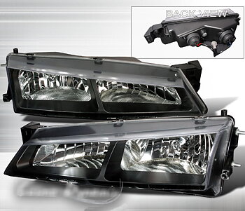 NISSAN 200SX 97-99 S14A BLACK CLEAR JDM HEADLIGHTS