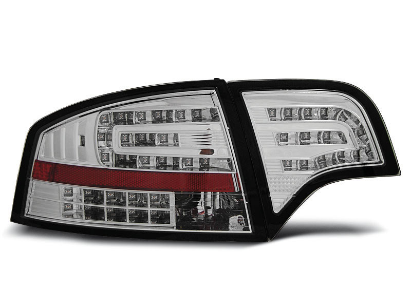 AUDI A4 B7 11.04-03.08 SEDAN CHROME LED TAILLIGHTS