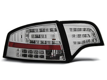 AUDI A4 B7 11.04-03.08 SEDAN CHROME LED TAILLIGHTS