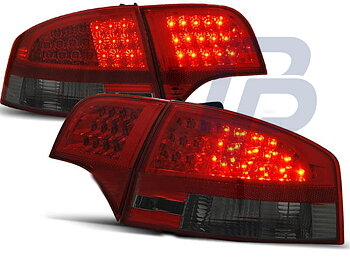 AUDI A4 B7 11.04-11.07 SEDAN RED SMOKE LED TAILLIGHTS