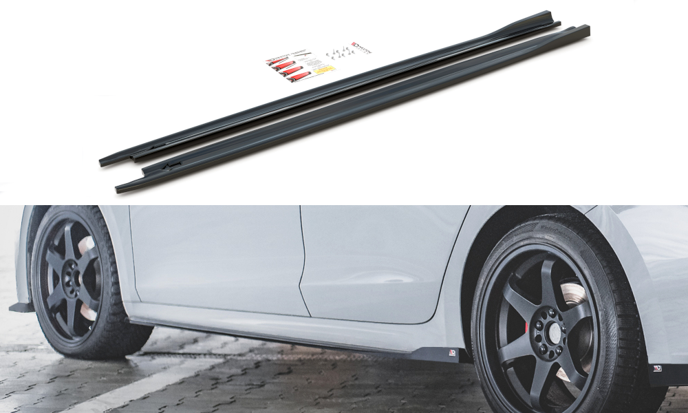 Side Skirts Diffusers V3 Skoda Octavia RS MK4 (2020-)