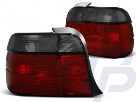 TAILLIGHTS BMW E36 12.90-08.99 COMPACT RED SMOKE