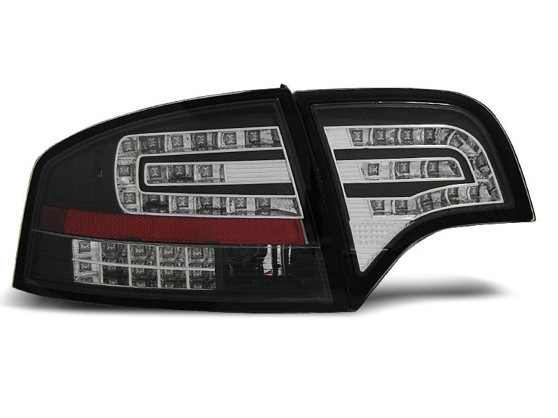 AUDI A4 B7 11.04-03.08 SEDAN BLACK LED TAILLIGHTS