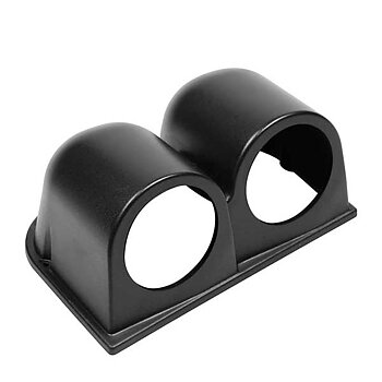 2 HOLES DASHBOARD GAUGE POD - BLACK