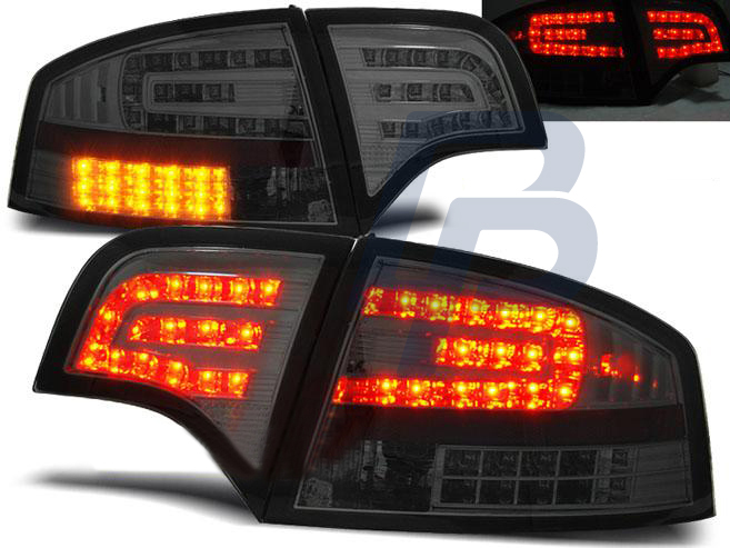 AUDI A4 B7 11.04-03.08 SEDAN SMOKE LED TAILLIGHTS - 2