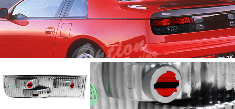 NISSAN 300ZX 90-96 RED/CLEAR SMOKE TAILLIGHTS - 3