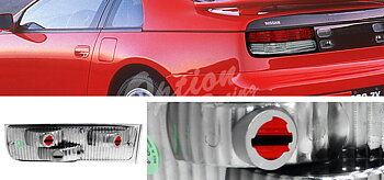 NISSAN 300ZX 90-96 RED/CLEAR TAILLIGHTS