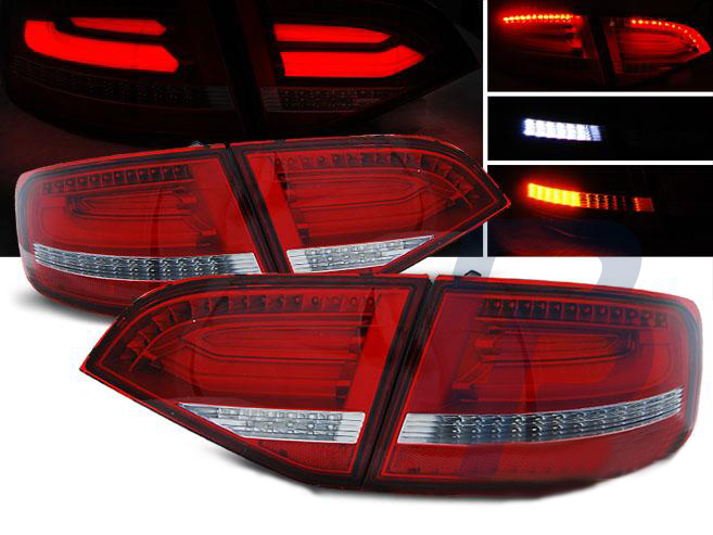 AUDI A4 B8 08-11 AVANT RÖD/VITA LED BAKLAMPOR - 2