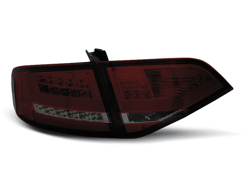 AUDI A4 B8 08-11 SEDAN RED SMOKE LED TAILLIGHTS