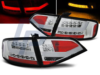 AUDI A4 B8 08-11 SEDAN CHROME LED TAILLIGHTS