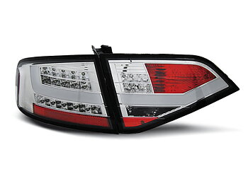 AUDI A4 B8 08-11 SEDAN CHROME LED TAILLIGHTS