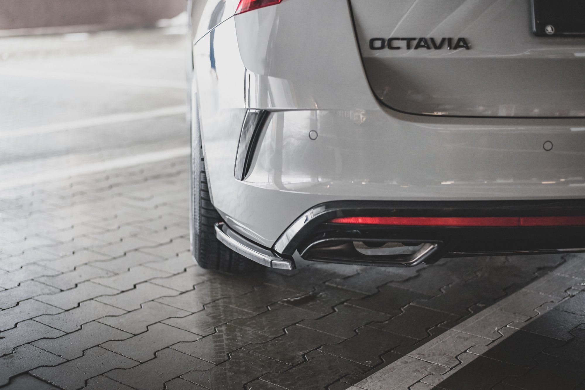 Rear Side Splitters V1 Skoda Octavia RS MK4 (2020-) - 5