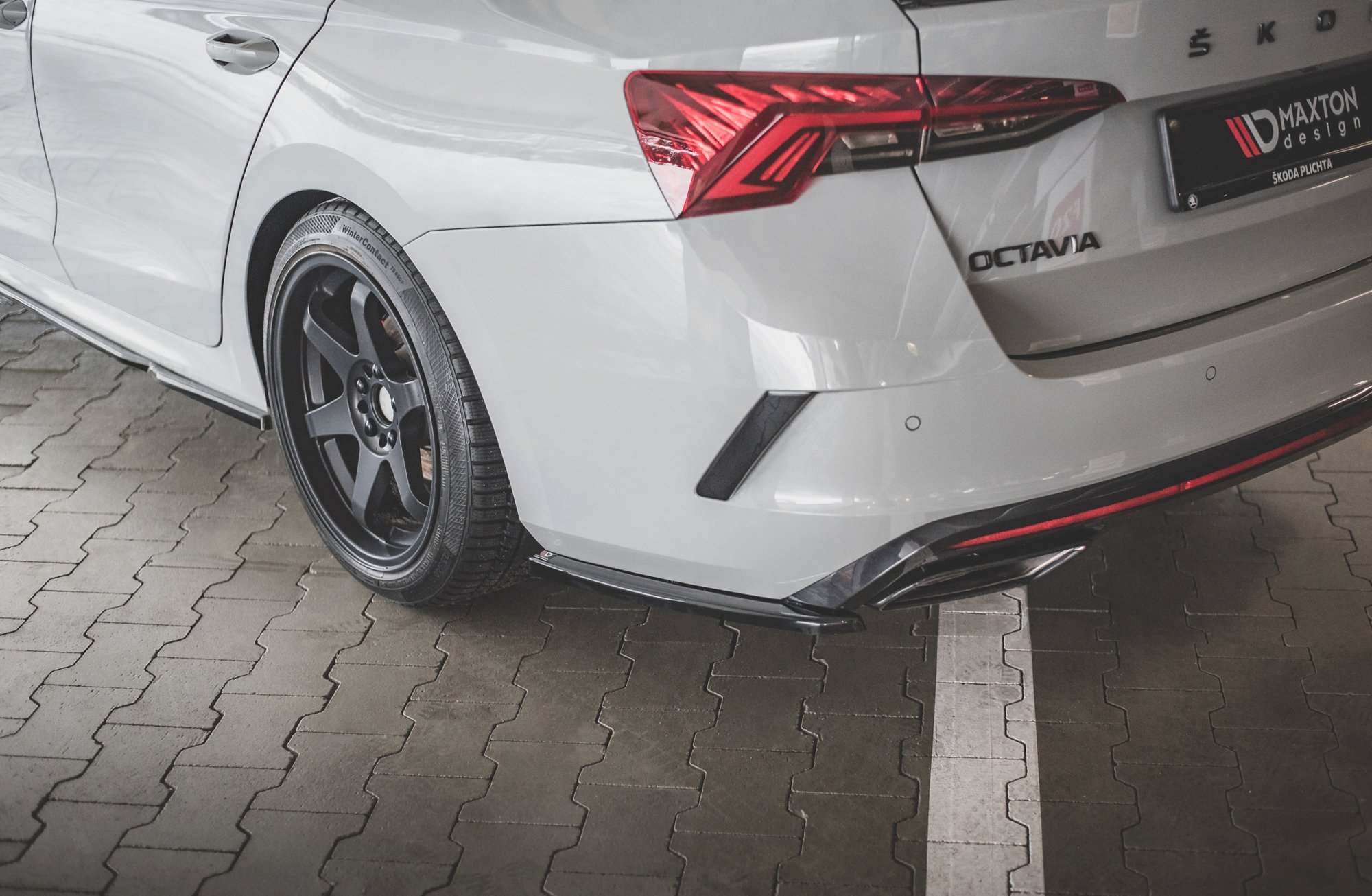 Rear Side Splitters V1 Skoda Octavia RS MK4 (2020-) - 4