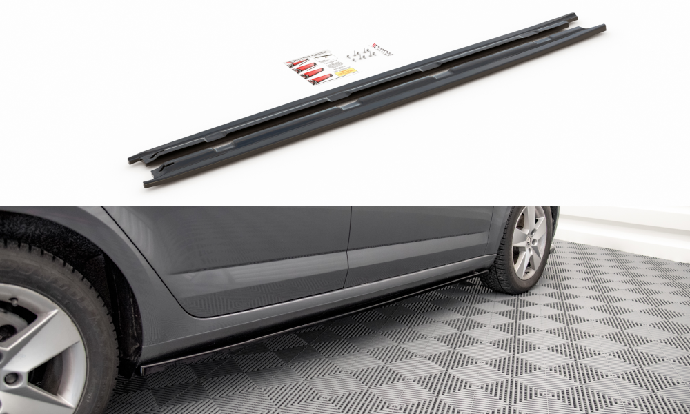 Side Skirts Diffusers Skoda Octavia MK3 Facelift (2016-2020)