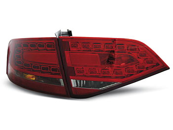 AUDI A4 B8 08-11 SEDAN RED SMOKE LED TAILLIGHTS