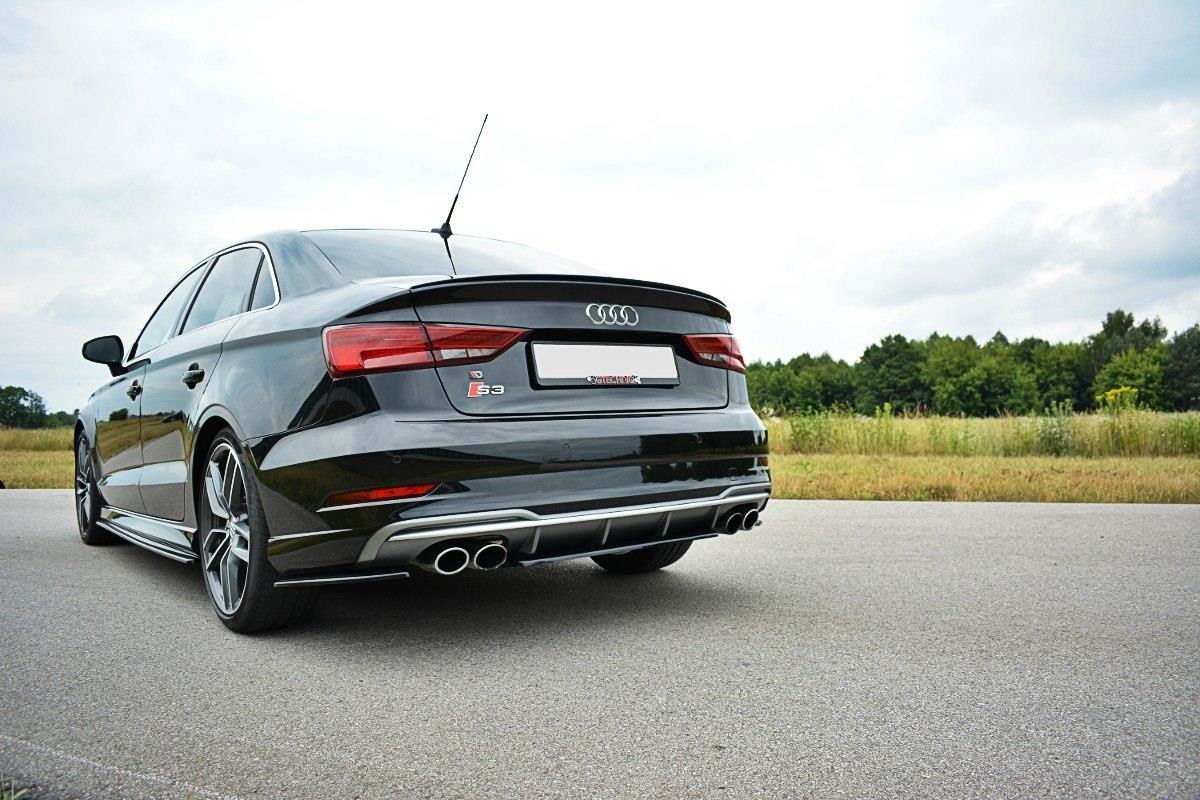 CENTRAL REAR SPLITTER AUDI S3 8V SEDAN FACELIFT - 2