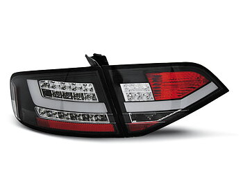 AUDI A4 B8 08-11 SEDAN BLACK LED TAILLIGHTS