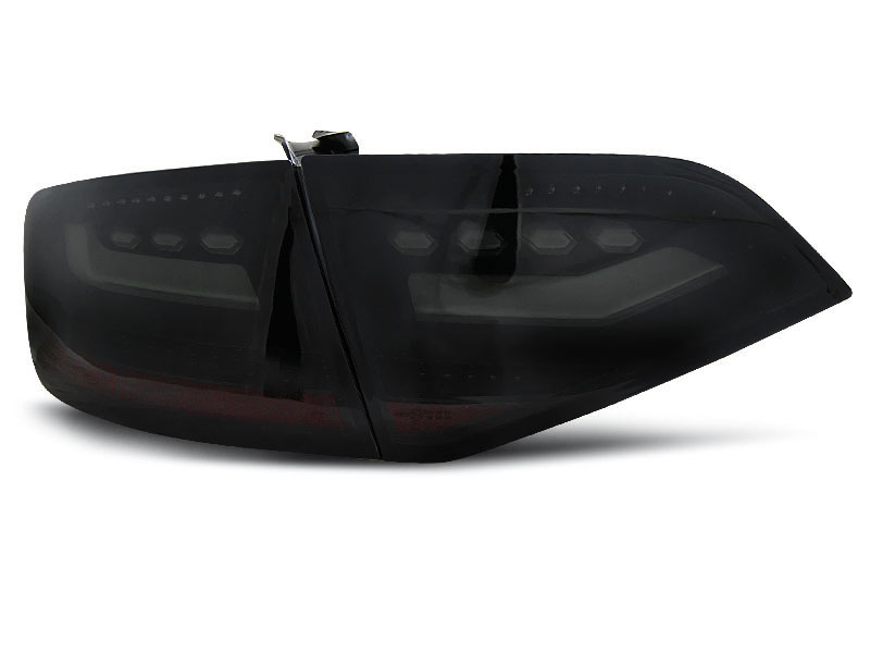 AUDI A4 B8 08-11 SEDAN SMOKE BLACK LED TAILLIGHTS