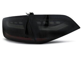 AUDI A4 B8 08-11 SEDAN SMOKE BLACK LED TAILLIGHTS
