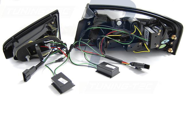 AUDI A5 07-06.11 COUPE SVARTA LED BAKLAMPOR - 4