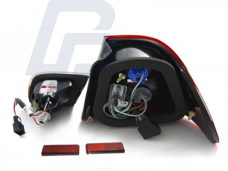 TAILLIGHTS BMW E46 04.99-03.03 COUPE RED SMOKE - 2