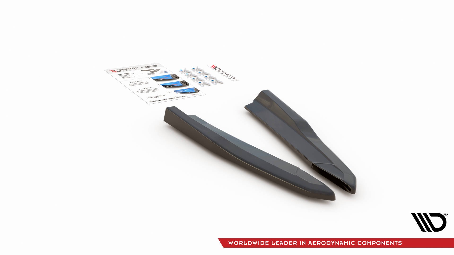 Rear Side Splitters V.2 Skoda Octavia RS Mk4 - 3