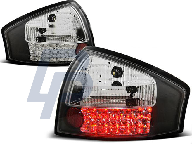 AUDI A6 05.97-05.04 BLACK LED TAILLIGHTS - 2