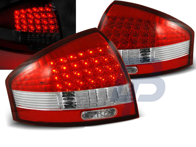 AUDI A6 97-04 RED WHITE LED TAILLIGHTS - 4