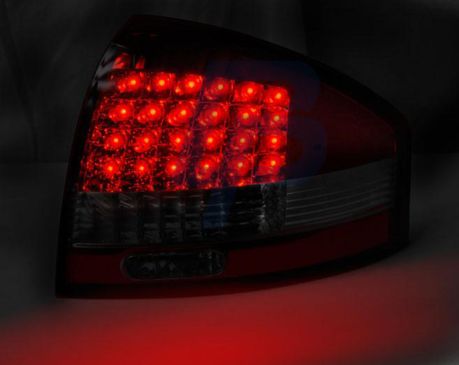 AUDI A6 97-04 RED WHITE LED TAILLIGHTS - 2