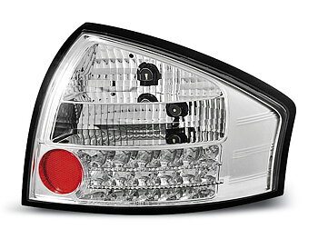 AUDI A6 05.97-.05.04 CHROME LED TAILLIGHTS