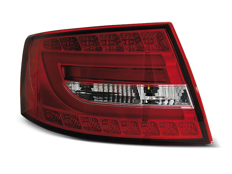 AUDI A6 C6 SEDAN 04.04-08 RED WHITE LED TAILLIGHTS 6PIN
