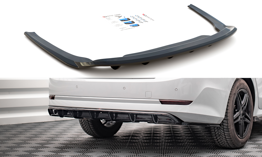 Central Rear Splitter (Vertical Bars) Skoda Octavia Mk4