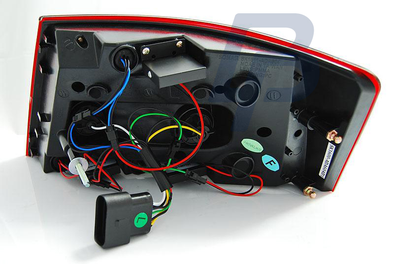 AUDI A6 C6 SEDAN 04.04-08 RED SMOKE LED TAILLIGHTS 6PIN - 4