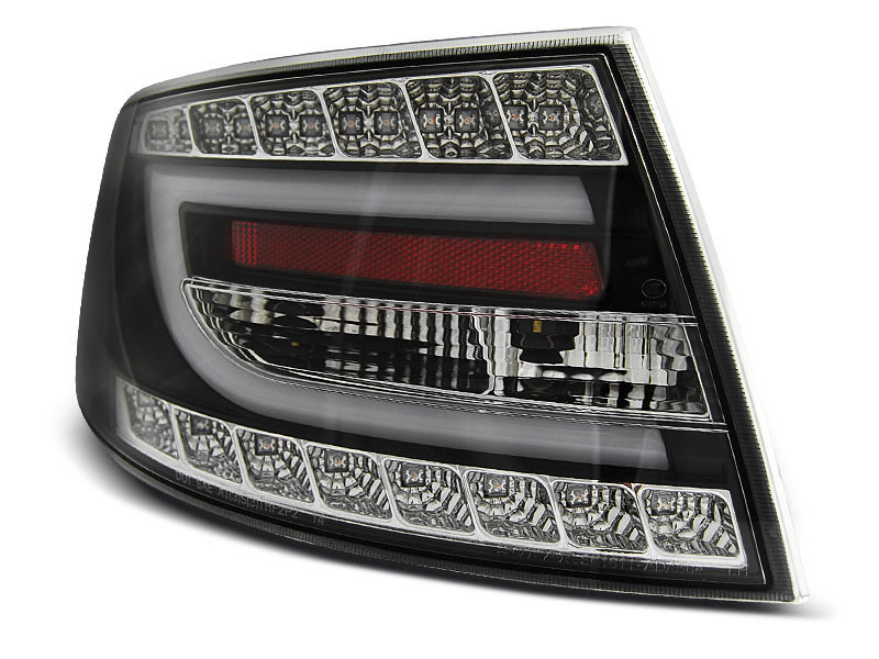 AUDI A6 C6 SEDAN 04.04-08 SVARTA LED BAKLAMPOR 6PIN