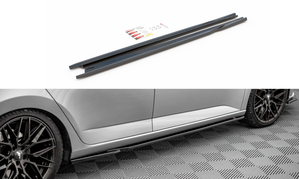 Side Skirts Diffusers Skoda Fabia MK3 (2014-2019)