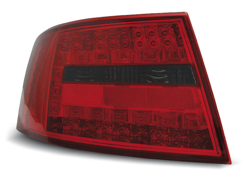 AUDI A6 C6 SEDAN 04.04-08 RED SMOKE LED TAILLIGHTS