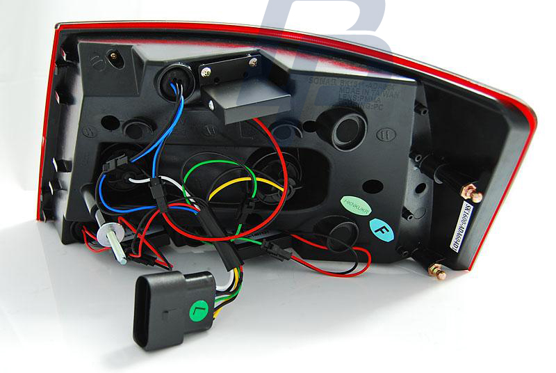 AUDI A6 C6 SEDAN 04.04-08 CHROME LED TAILLIGHTS 6PIN - 6